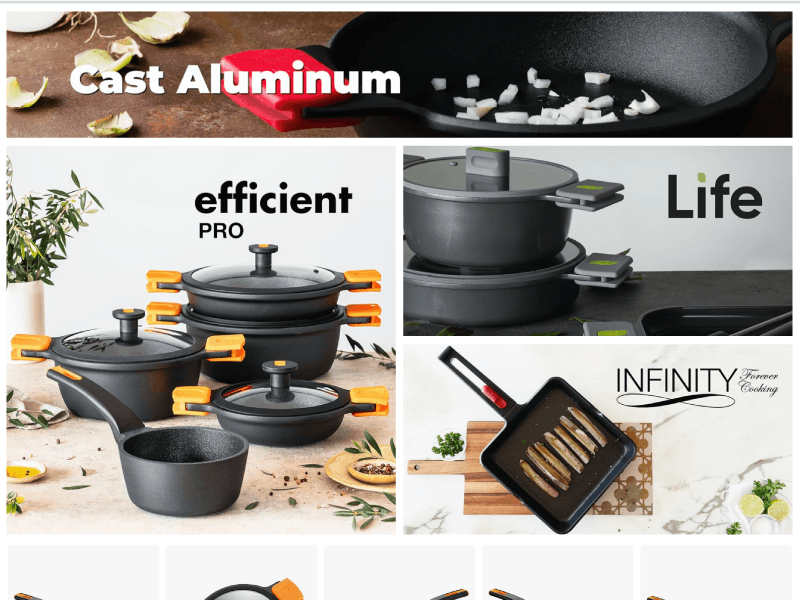 BRA Cookware — Página Cast Aluminum Collection