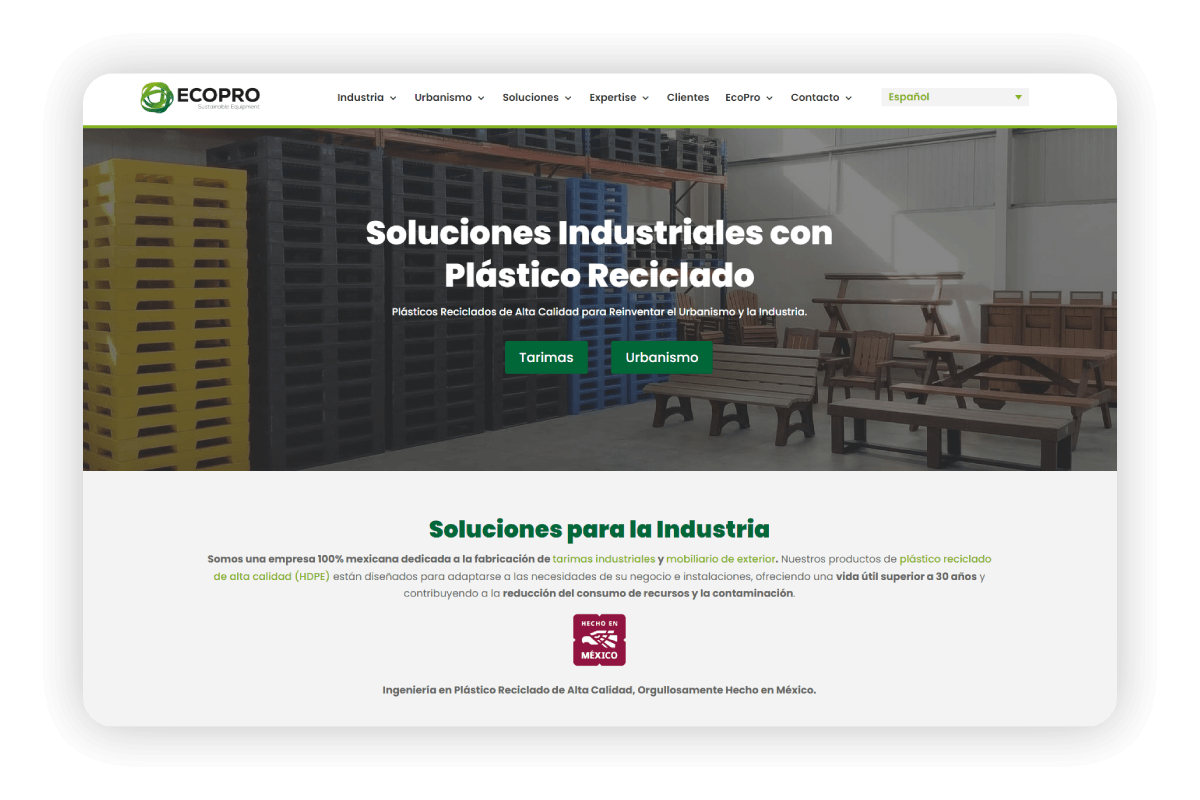EcoPro México — Sitio Web