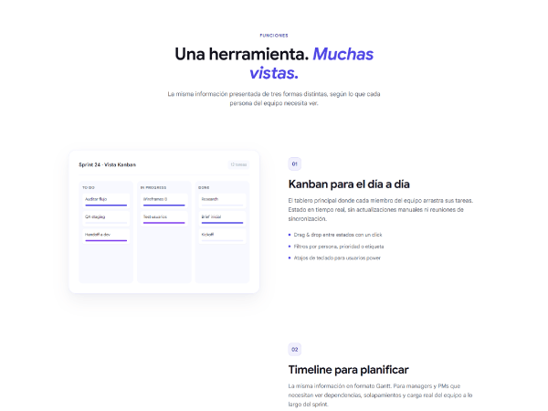 Sección de funciones sticky